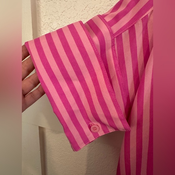 Buddy Love Dress - Vibrant Pink Striped Dress - Size Small - NWT - Picture 5 of 10